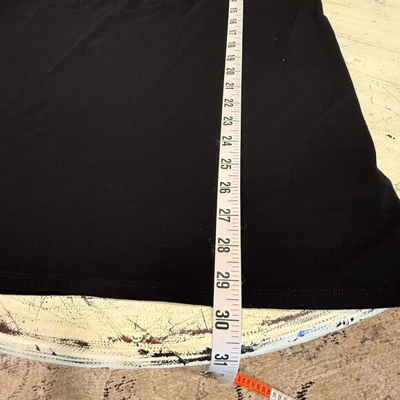 EILEEN FISHER Women's 3/4 Sleeve Mock Neck 1/2 Button Front Tunic Top Black XXS - Picture 6 of 9